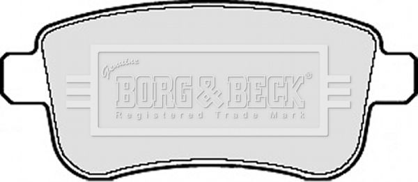 BORG & BECK Комплект тормозных колодок, дисковый тормоз BBP2124
